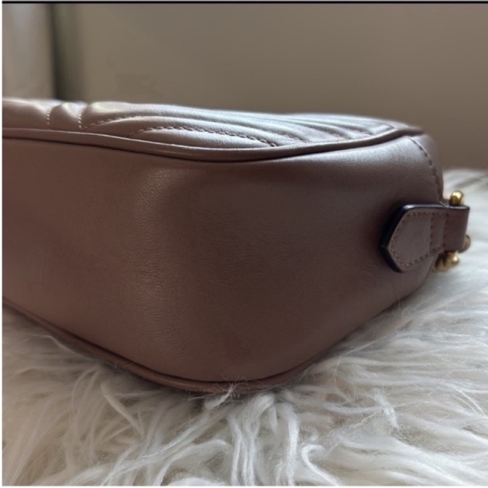 Gucci Maramont Rose Quilted Leather Crossbody Camera Bag - Picture 6 of 16